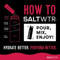 SaltWTR Raspberry Salt - Sugar-free Electrolytes - Sports Recovery Hydration - Single Sachet 